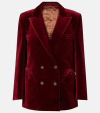 Blaze Milano Everynight double-breasted cotton velvet blazer