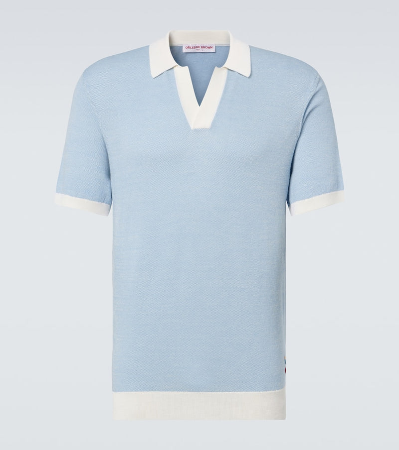 Orlebar Brown Horton wool and cotton polo shirt