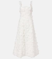 Leo Lin Odette floral-applique lace cocktail dress