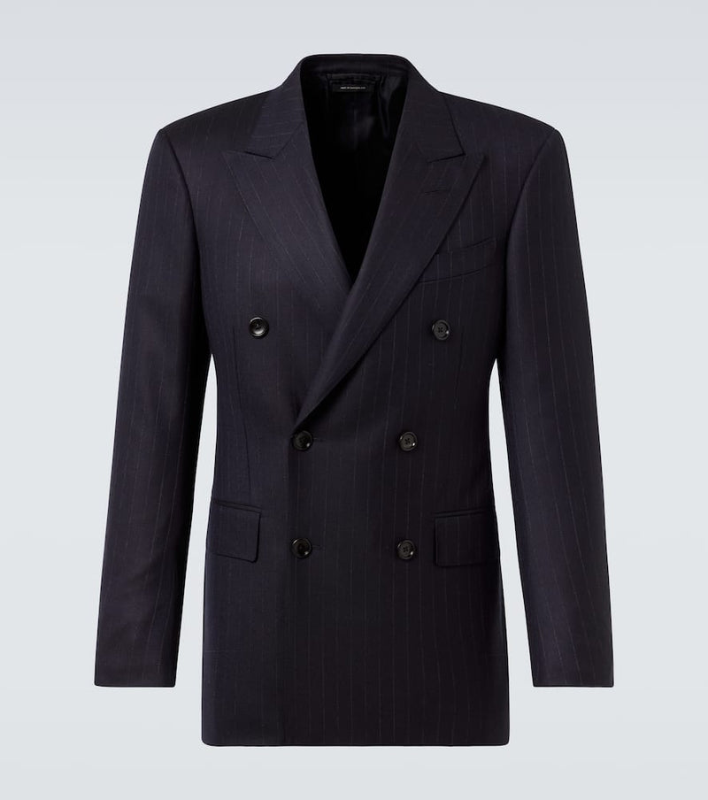 Tom Ford Pinstripe double-breasted wool blazer