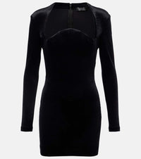 Mugler Velvet bustier dress