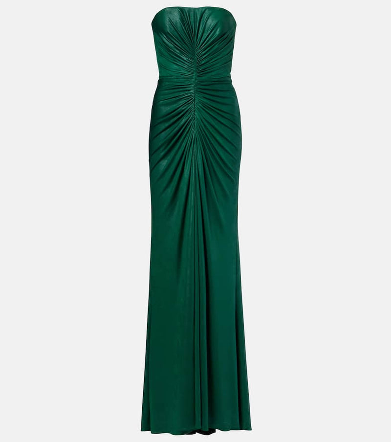 Elie Saab Ruched jersey gown