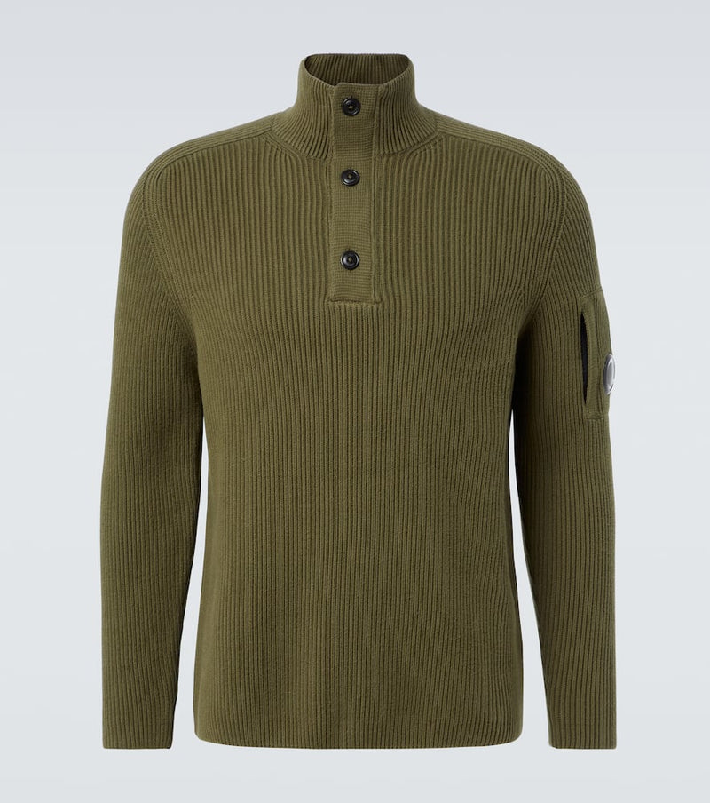 C. P. Company Ribbed-knit cotton-blend sweater