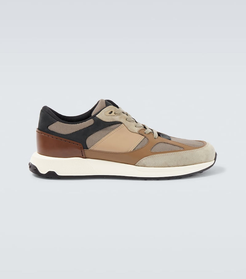 Tod's Leather and suede-trimmed sneakers