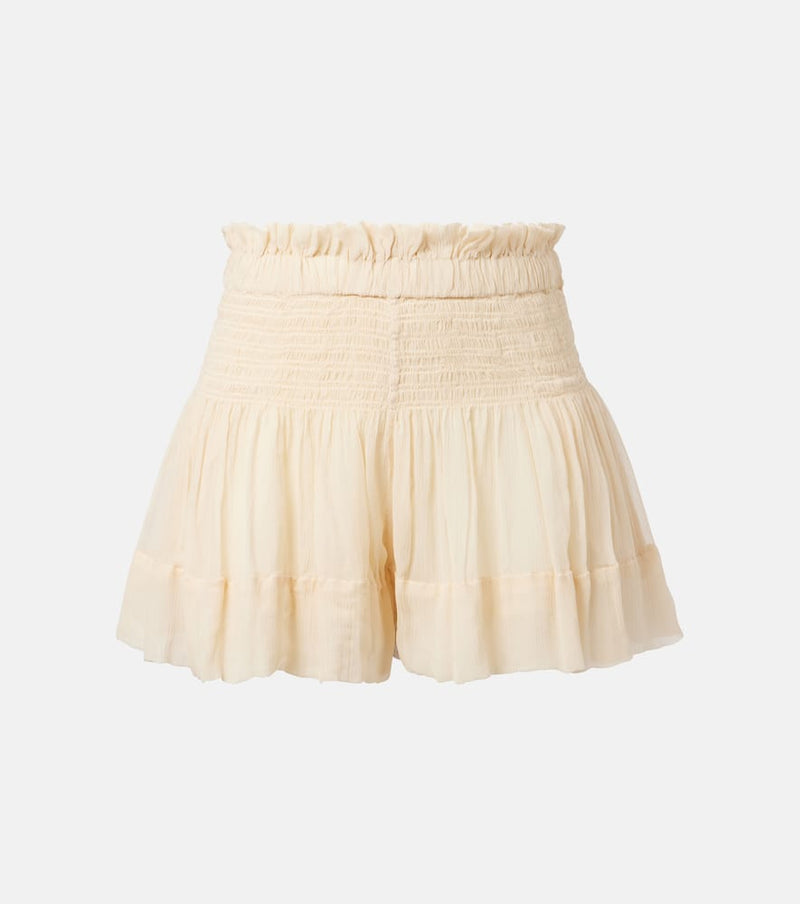 Isabel Marant Maelly shirred silk shorts