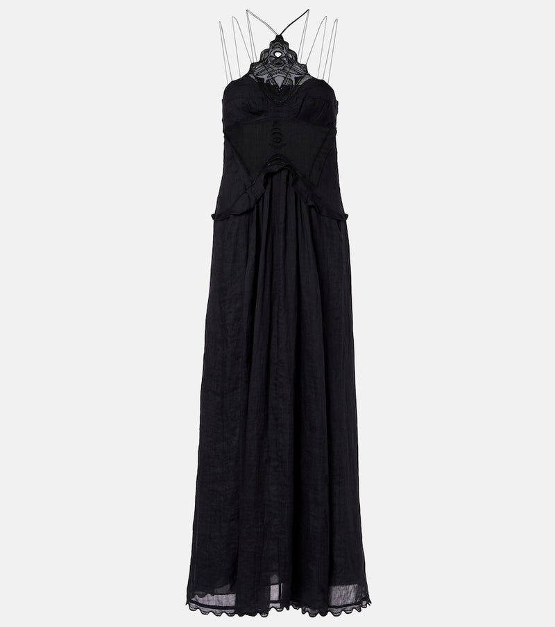 Isabel Marant Lindy lace-trimmed maxi dress