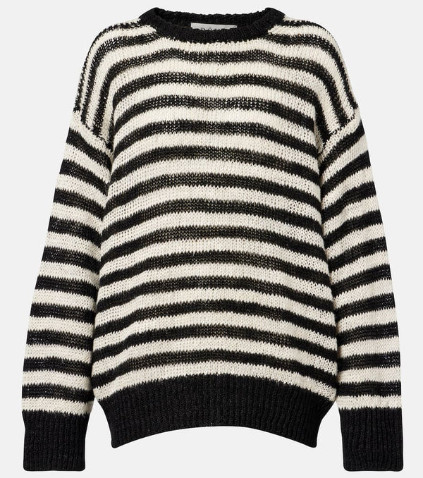 R��he Striped linen-blend sweater