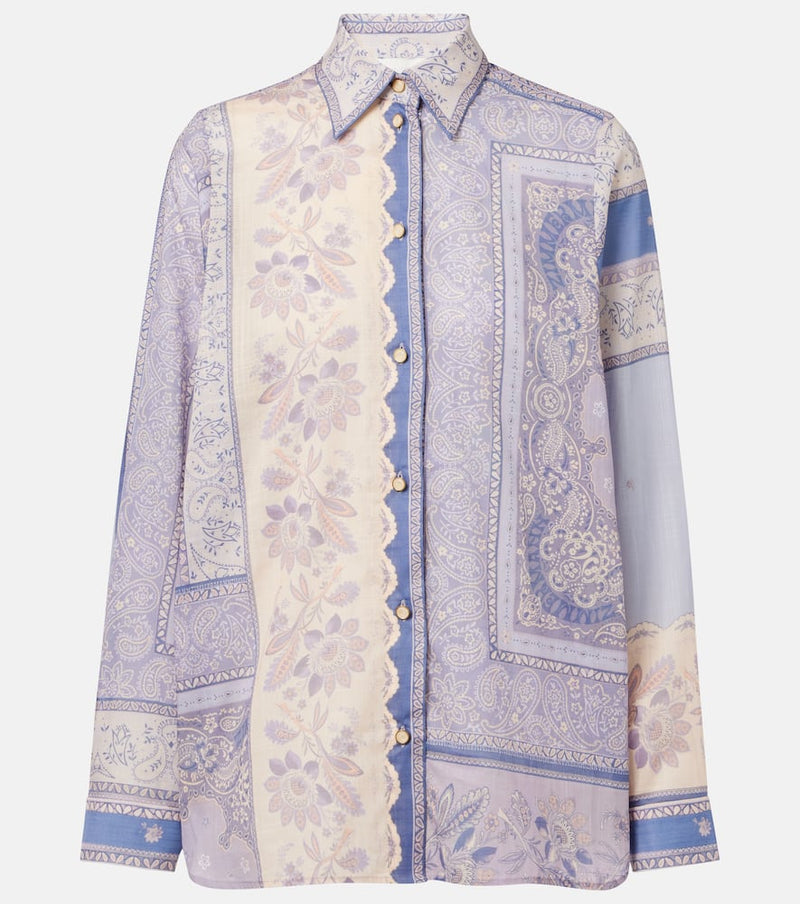 Zimmermann Lucky printed cotton shirt