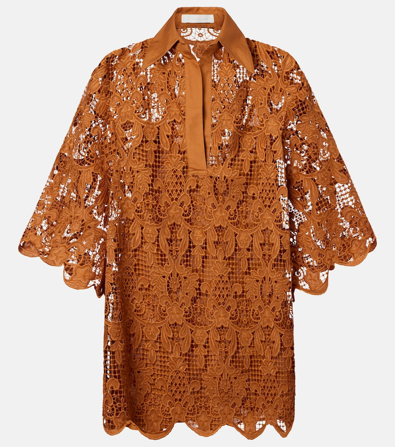 Zimmermann Coco scalloped lace top