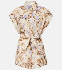 Zimmermann Floral linen romper