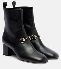 Gucci Horsebit leather ankle boots