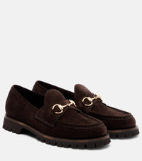 Gucci Sylke Horsebit suede loafers
