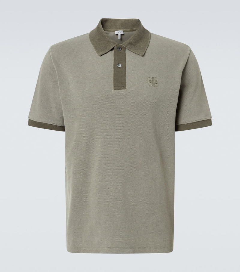 Loewe Anagram cotton pique polo shirt