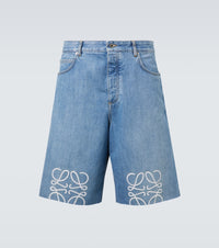 Loewe Anagram denim shorts