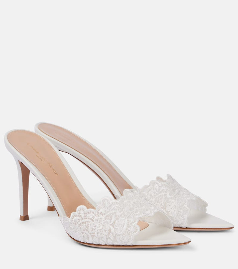 Gianvito Rossi Yvonne 85 lace sandals