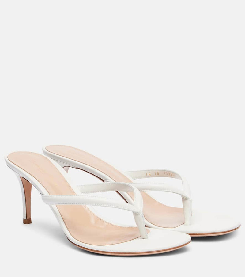 Gianvito Rossi Calypso 70 leather thong sandals