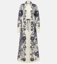 Alemais Mickey printed linen shirt dress