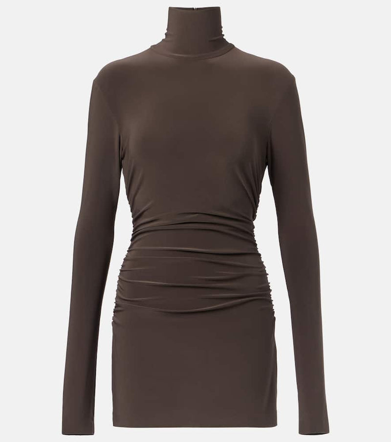 Norma Kamali Pickleball mockneck minidress