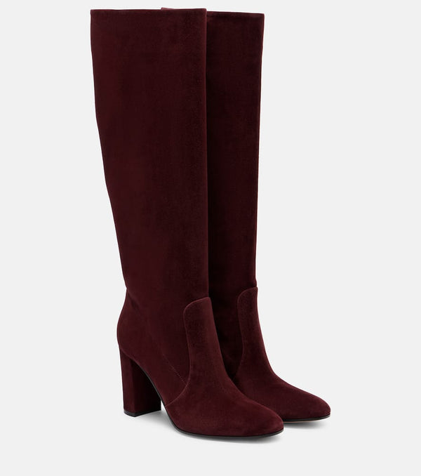 Gianvito Rossi Glen 85 suede knee-high boots