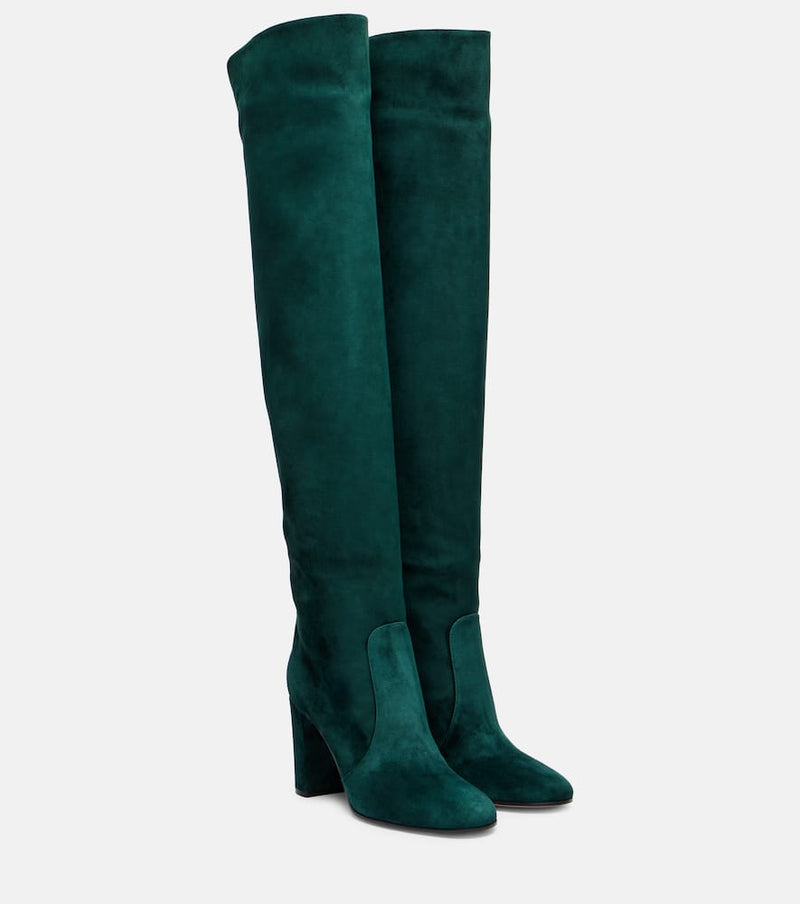 Gianvito Rossi Suede over-the-knee boots