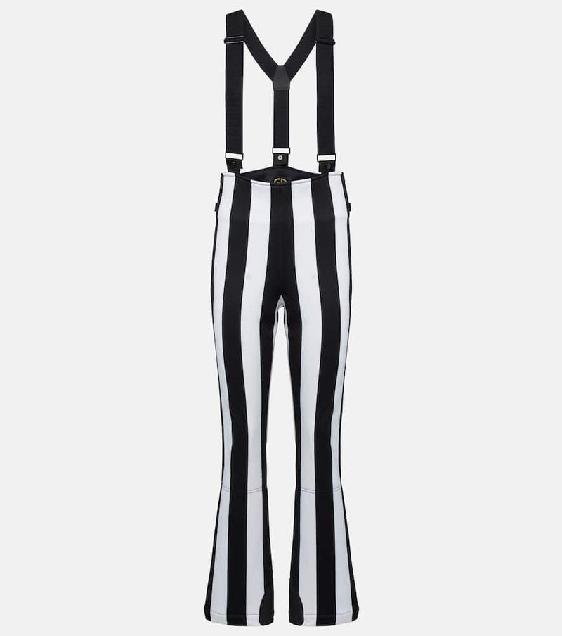 Goldbergh Lunira striped ski salopettes