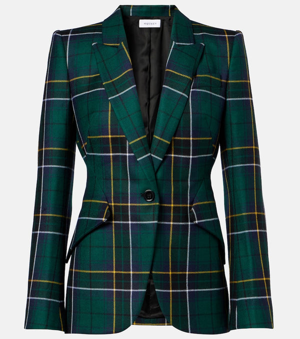 McQueen Plaid wool blazer