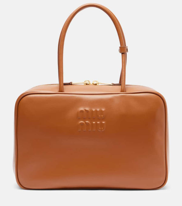 Miu Miu Beau leather tote bag
