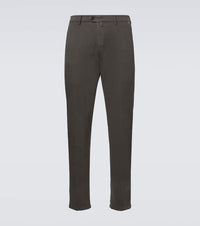 Kiton Cotton and cashmere slim chinos