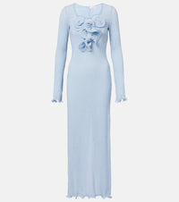 Magda Butrym Floral-applique maxi dress