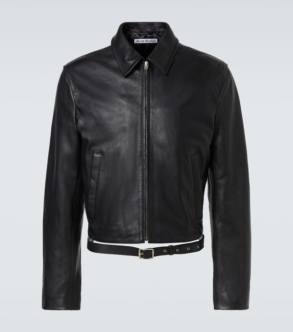 Acne Studios Leather biker jacket