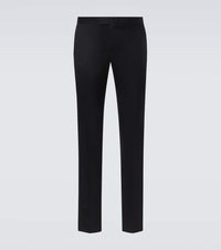 Lardini Single-pleated wool straight pants