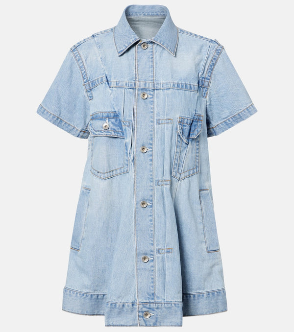 Sacai Deconstructed denim minidress