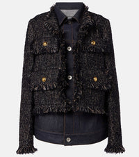 Sacai Wool-blend and cotton jacket