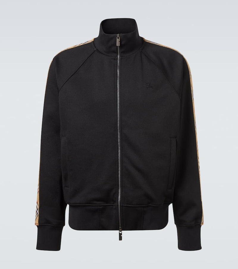 Burberry Burberry Check cotton-blend jersey track jacket