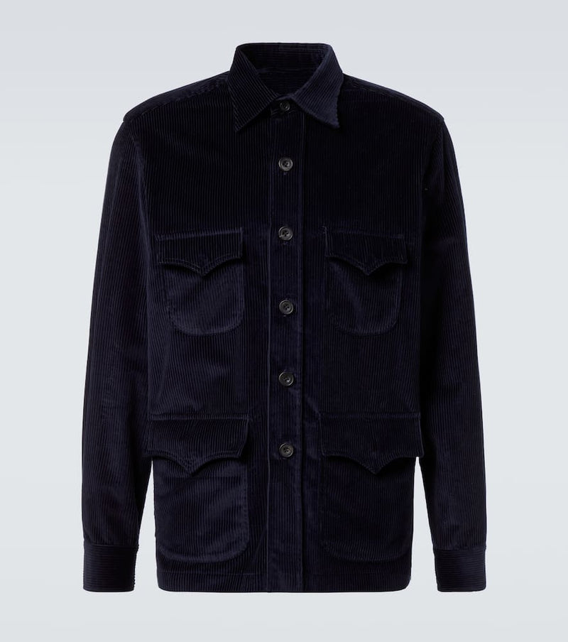 Rubinacci Cotton corduroy Western shirt