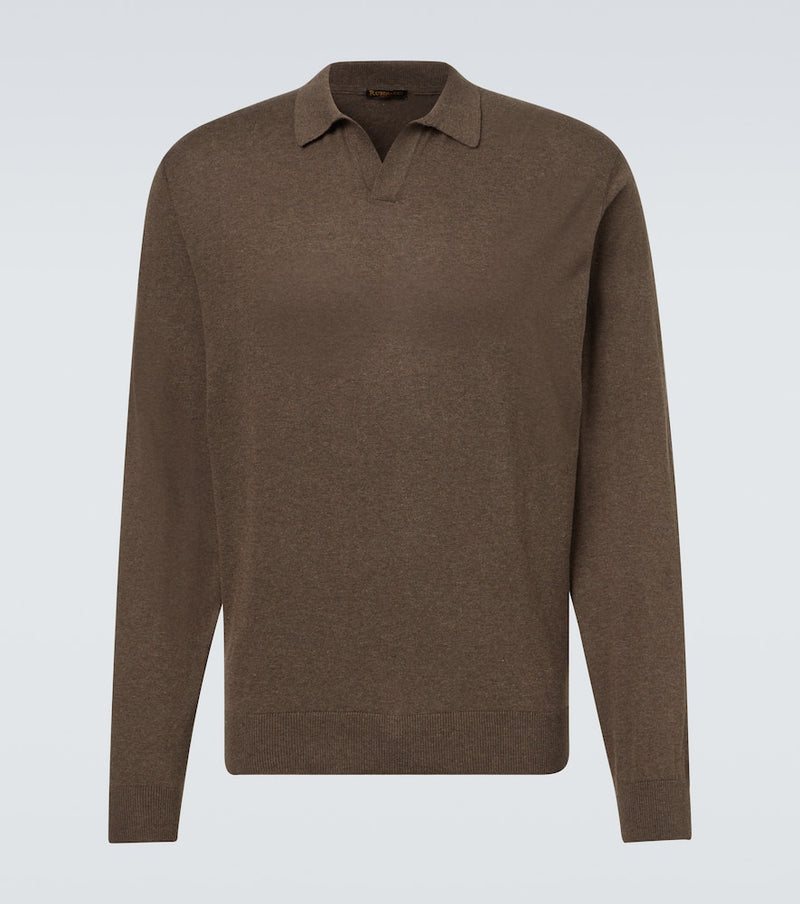 Rubinacci Cashmere polo sweater