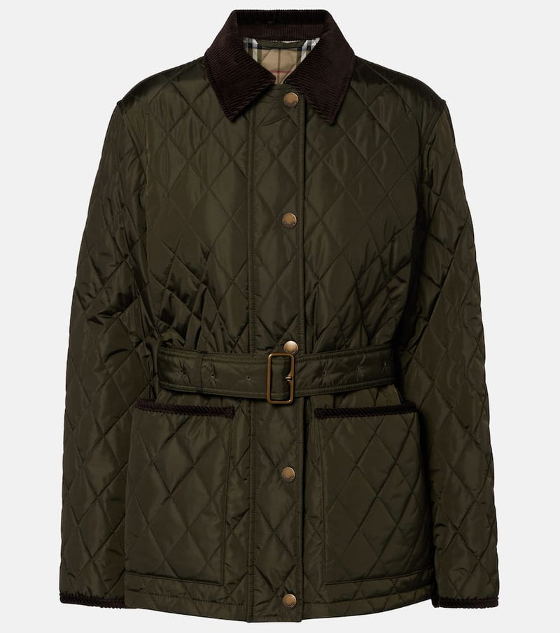 Burberry Belted quilted jacket