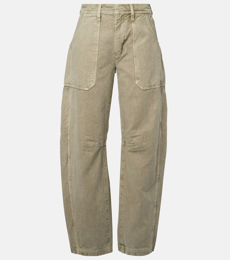 Slvrlake Rookie cotton barrel-leg cargo pants