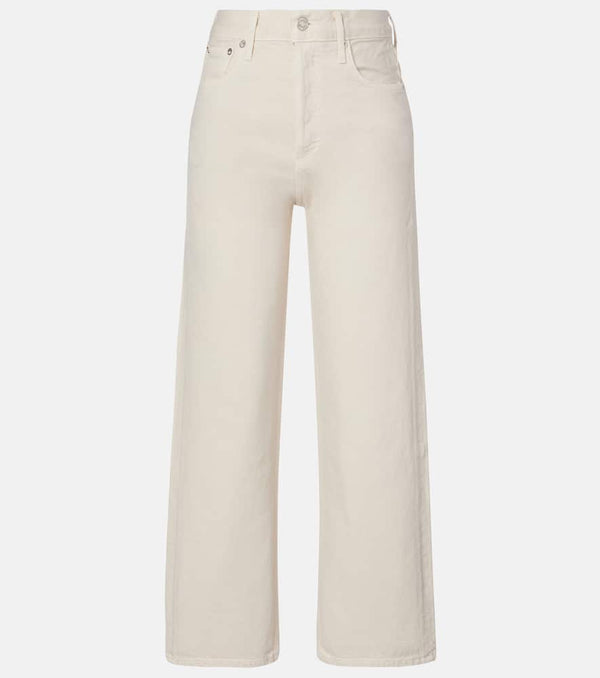 Agolde Ren cropped high-rise wide-leg jeans