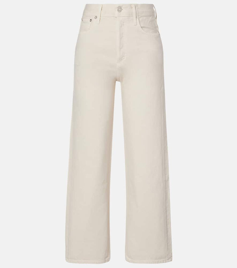 Agolde Ren cropped high-rise wide-leg jeans