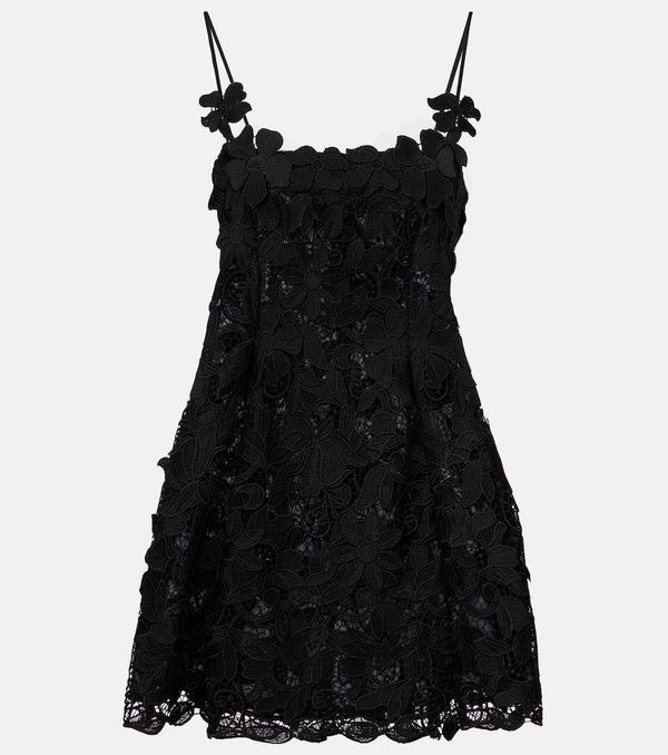 Blumarine Floral lace minidress