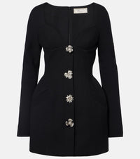Blumarine Embellished crepe minidress