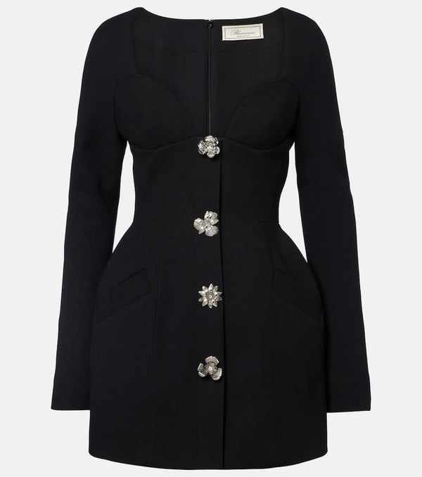 Blumarine Embellished crepe minidress