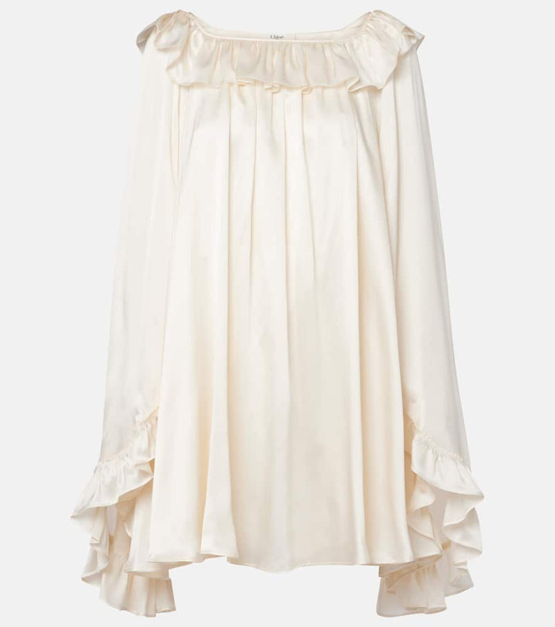 Chloe Ruffled silk minidress
