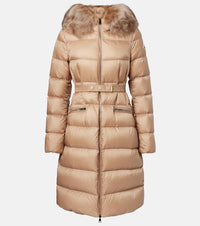 Moncler Boedic shearling-trimmed down jacket
