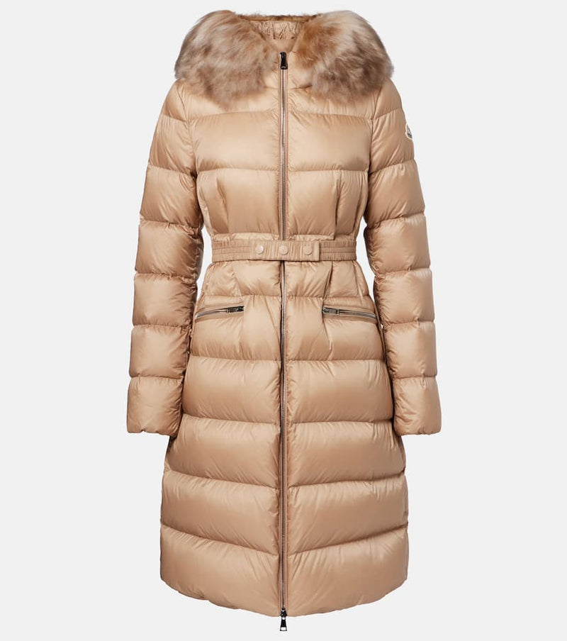 Moncler Boedic shearling-trimmed down jacket