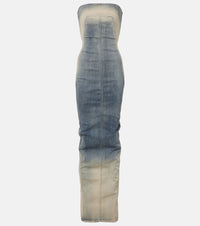 Rick Owens Denim bustier dress