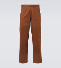 Moncler Cotton-blend gabardine straight pants