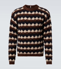 Moncler Grenoble Striped wool and alpaca-blend sweater