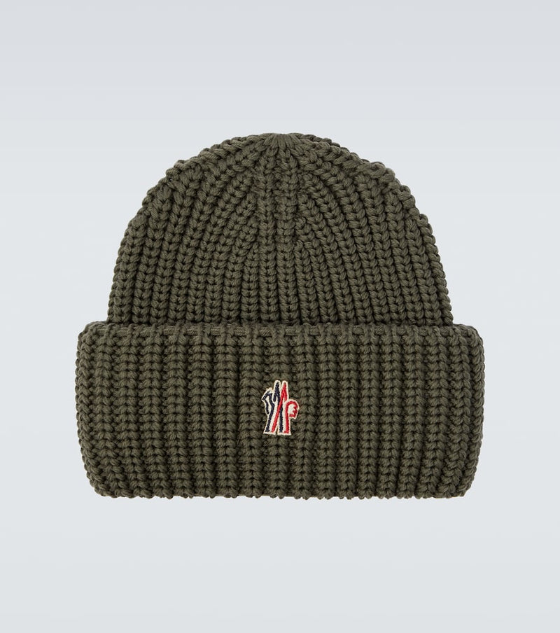Moncler Grenoble Ribbed-knit virgin wool beanie